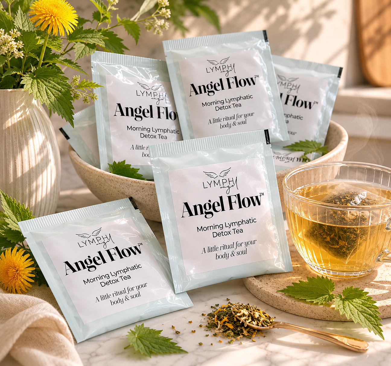 Morning Lymphatic Detox Tea - The 5 Day Glow + Reset