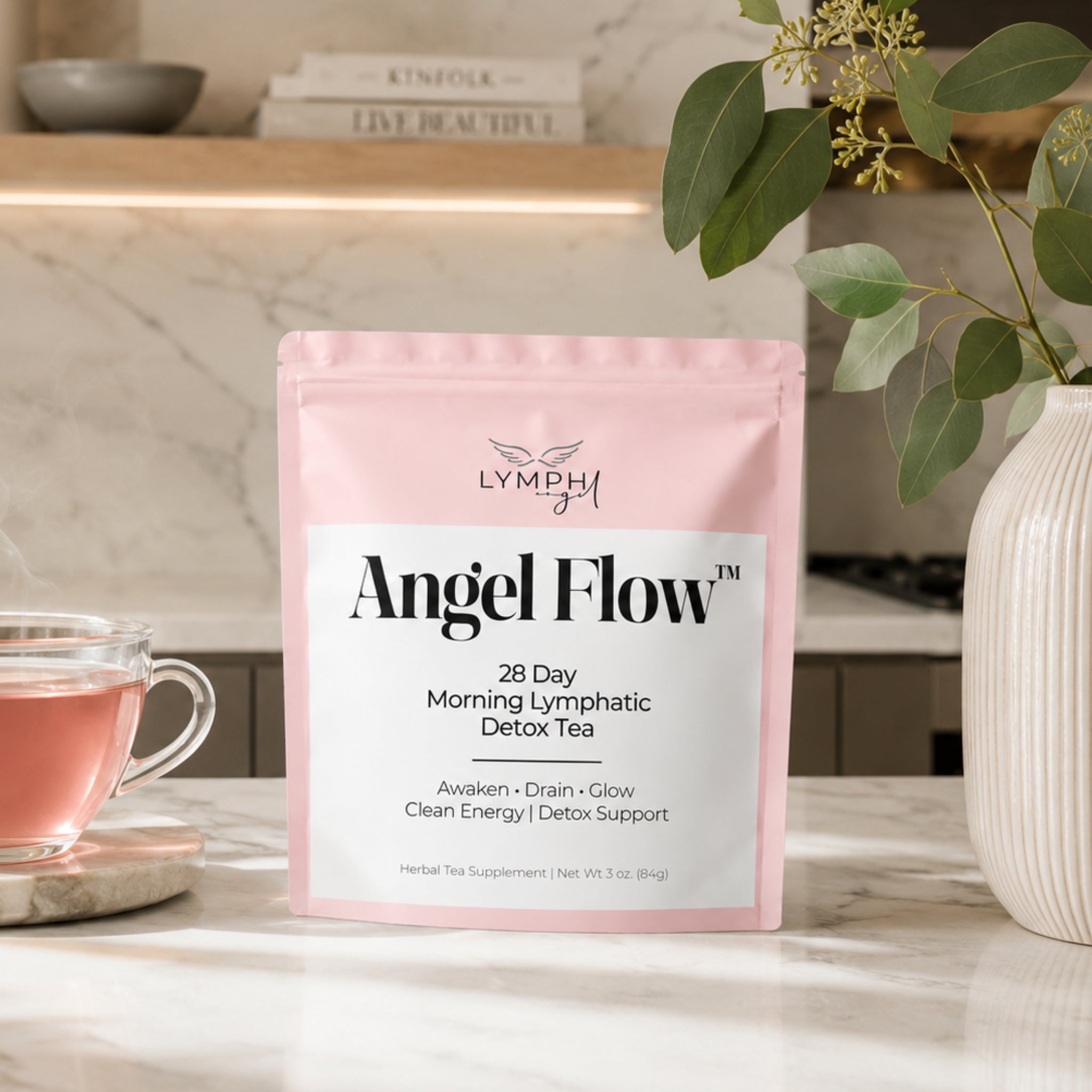 Angel Flow Daily Morning Lymphatic Tea pouch 28 tea bags